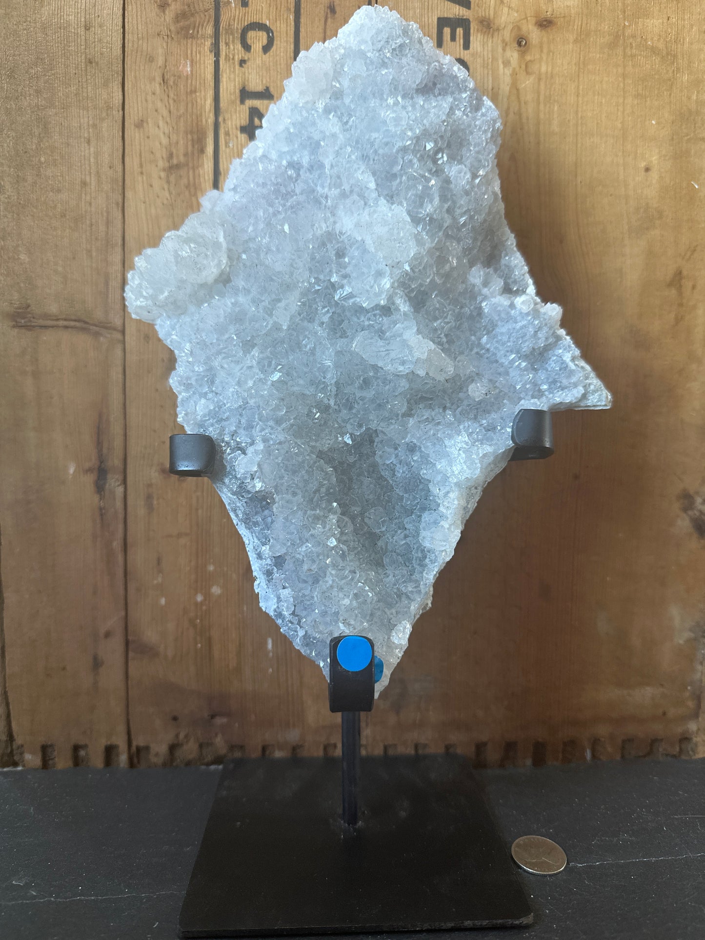 Zeolite~ blue/white/clear.