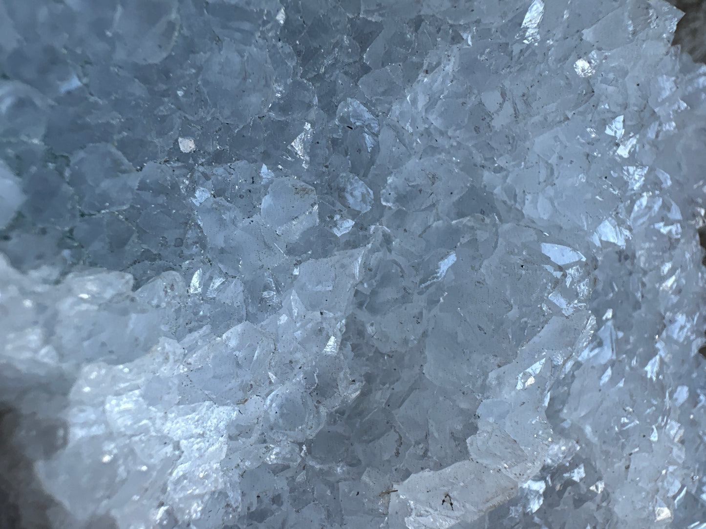 Zeolite~ blue/white/clear.