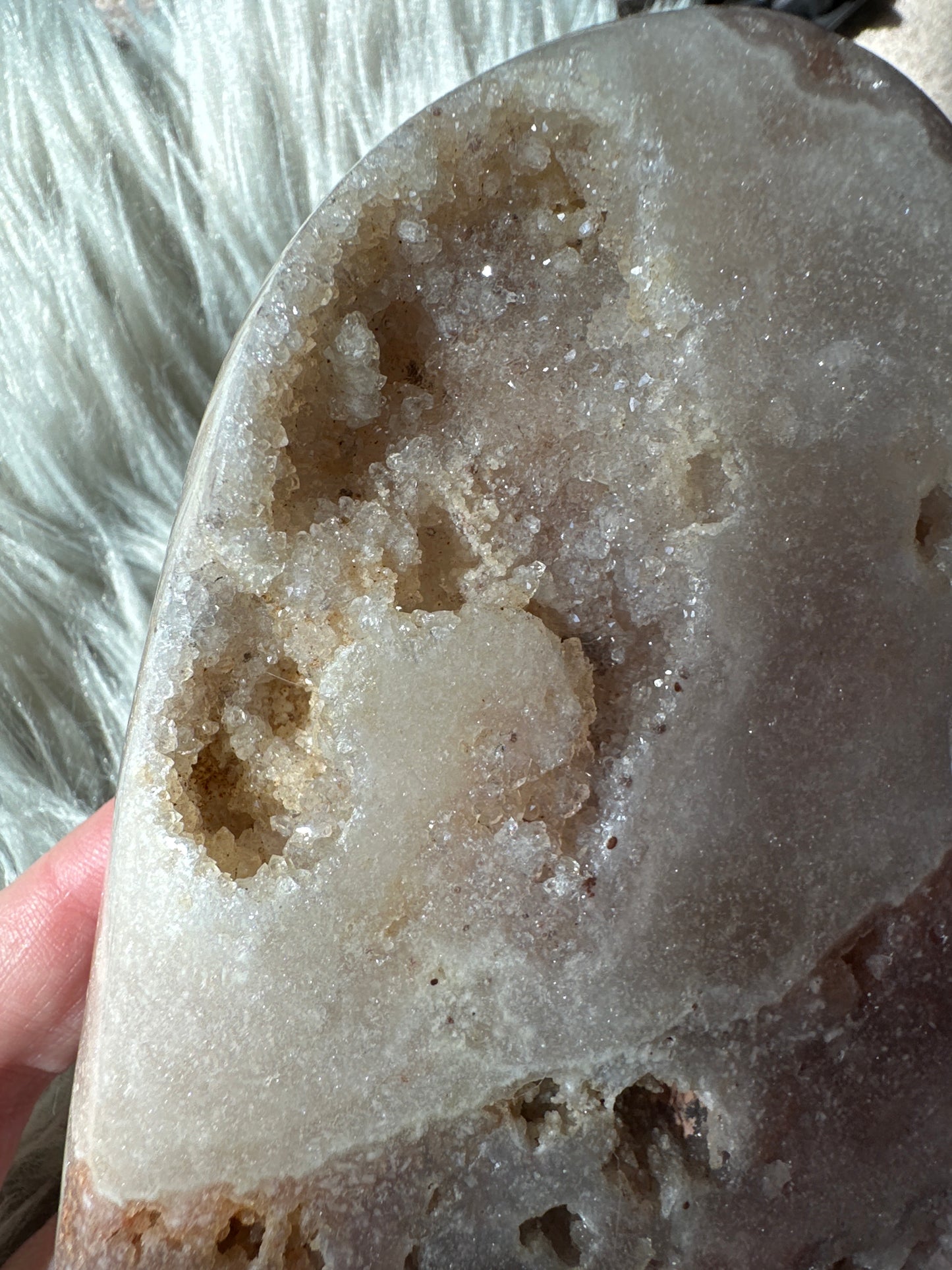 Pink amethyst heart.