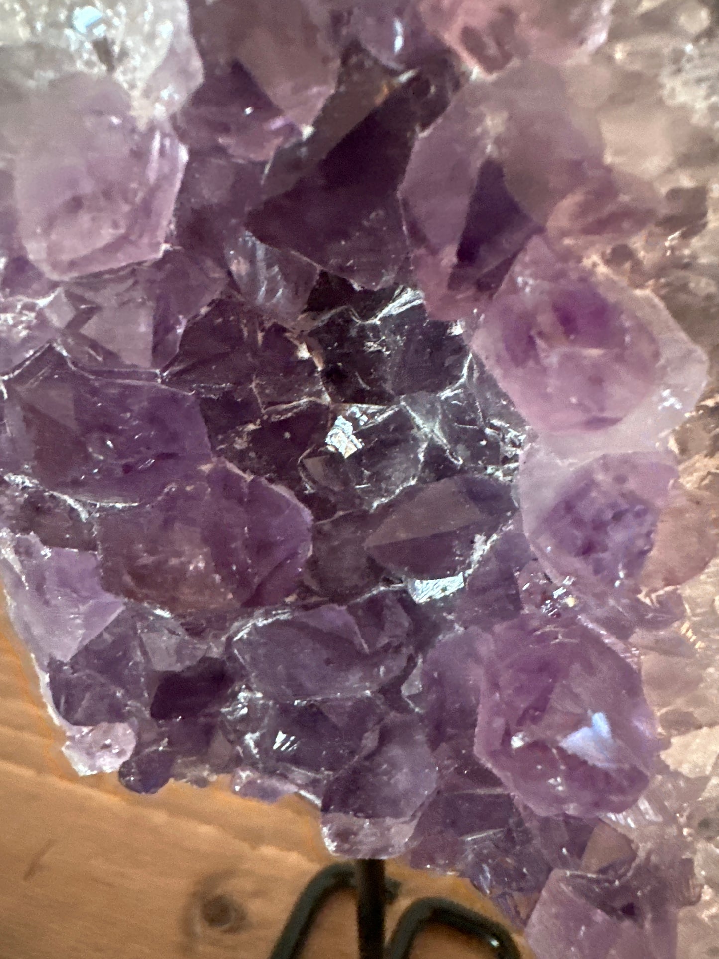 Amethyst on stand