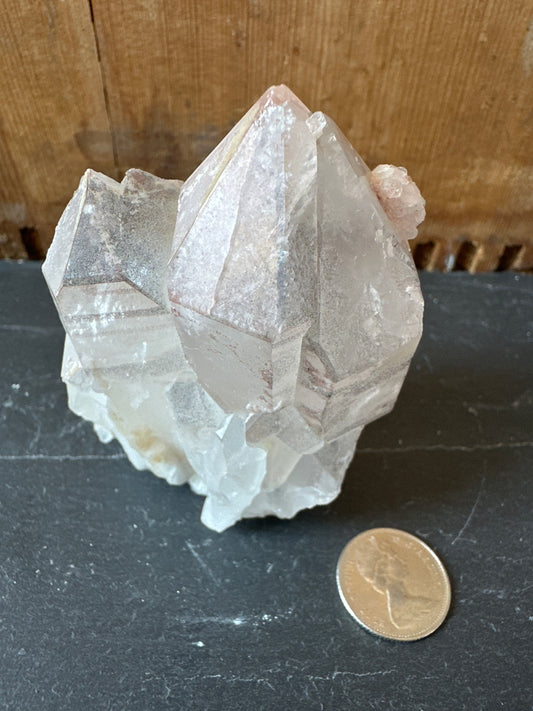 Quartz~pink and black lithium