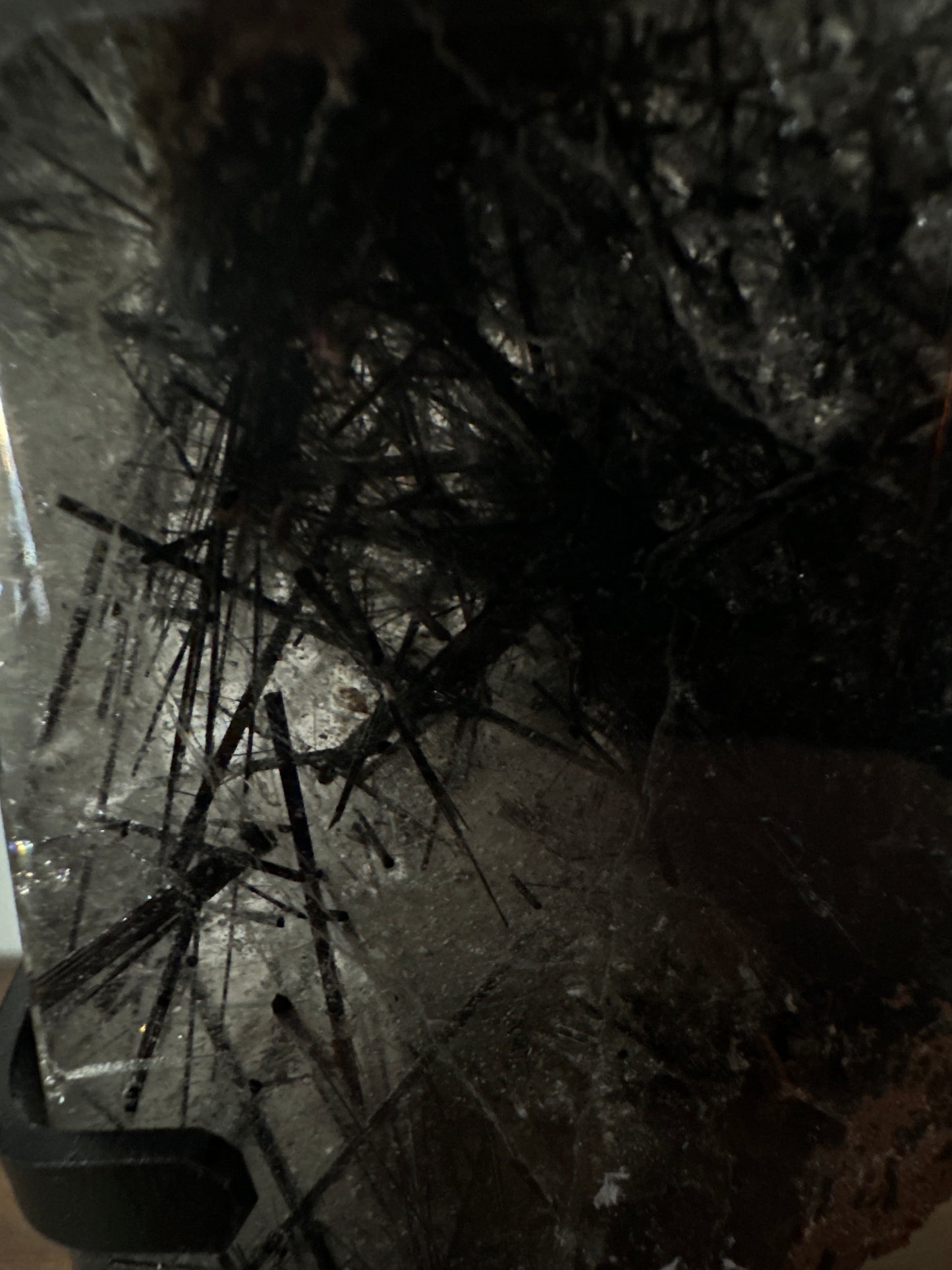 Quartz~ black rutile