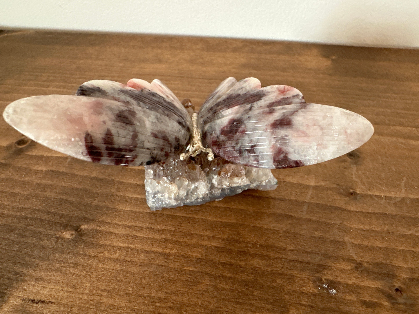 Butterfly on amethyst