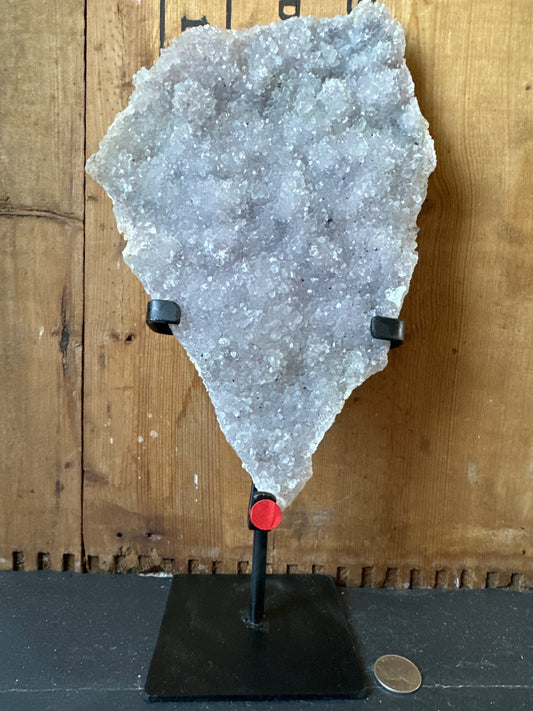 Zeolite with hematite inclusions.